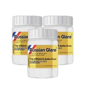 Süper Russ Glare Tüylere Krem Nano 3 Adet x 50 ml Russ Merhemi