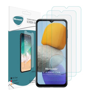 Microsonic Samsung Galaxy M23 Screen Protector Nano Glass Cam Ekran Koruyucu (3`lü Paket) (Renksiz)