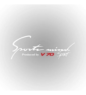 V70 Sports Mind Oto Sticker 30 cm x 11 cm yazı 549