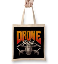 Funny Drone Pilot Droning Obsessed Bez Çanta Uzun Saplı
