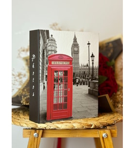 Rabsev Fotoğraf Albümü 10x15cm 200 Fotoğraf Kapasiteli Renkli Telephone Desenli Anı Albümü