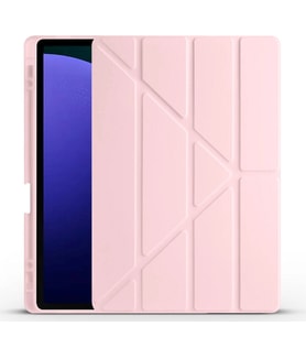 Galaxy Tab S10 Plus Kılıf Zore Tri Folding Kalem Bölmeli Standlı Kılıf