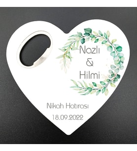 Nikah, Nişan, Kına, Söz, Sünnet, Doğum, Mezuniyet Hatırası Kalp Açacak Magnet MG Atölye