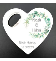 Nikah, Nişan, Kına, Söz, Sünnet, Doğum, Mezuniyet Hatırası Kalp Açacak Magnet MG Atölye