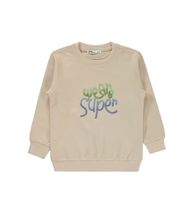 Civil Boys Erkek Çocuk Sweatshirt 2-5 Yaş Gri (Taş)