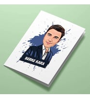 Kişiye Özel Yakışıklım Kişiye Özel Karikatürlü Tebrik Kartı
