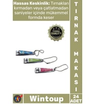 #TırnakMakası Paslanmaz Çelik Keskin Ergonomik Manikür Pedikür Küçük Renkli Şık 24'lü Tırnak Makası