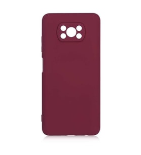 Xiaomi Poco X3 Kılıf Orj Lansman Serisi Pürüzsüz Esnek Kadife İç Kısım (Koyu Mor)