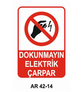 İŞ GÜVENLİĞİ UYARI LEVHASI 1 ADET PVC 21 X 29CM