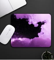Mor Ve Siyah Renk Galaksi Temalı Mouse Pad 23x19cm Fare Altlığı Kaydırmaz Taban De596