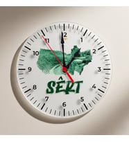 Sêrt Siirt Şehri Tasarımlı Duvar Saati (Krem)