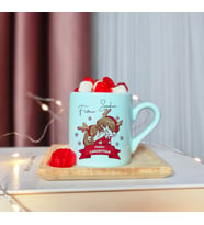 Merry Christmas Tasarımlı Kişiye Özel Yeşil Türk Kahvesi Fincanı