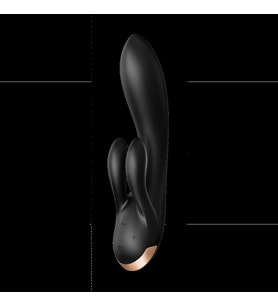 Satisfyer Double Flex Black Connect App Kontrollü Ultra Esnek Güçlü Titreşimli Rabbit Vibratör