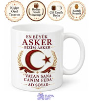 Asker Uğurlama Havaya Atılanlara En Büyük Asker Bizim Asker Kupa Bardak Hediye