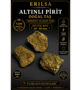 Sertifikalı Altınlı Pirit Doğal Taş Kütle - 20-40 mm Küçük Boy Ham Kaya
