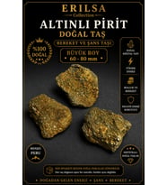 Sertifikalı Altınlı Pirit Doğal Taş Kütle - 20-40 mm Küçük Boy Ham Kaya