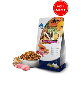 ND Düşük Tropical Selection Kuzu Etli ve Tropikal Meyveli Mini Irk Yetişkin Köpek Maması 1kg AÇIK