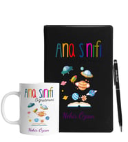 Ana Sınıfı Öğretmenlerine Özel Defter Kalem Kupa Hediye Seti