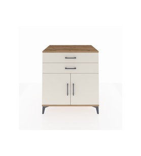 Kronos Şifonyer Tek Raflı 2 Çekmeceli 2 Kapaklı 88x59x96 Çam-Aytaşı
