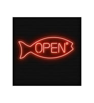 OPEN Yazılı ve Şekilli Neon Tabela