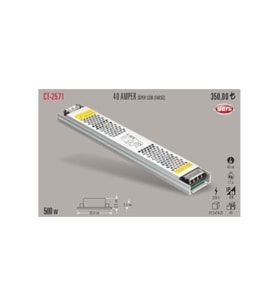 CATA 12V 40A ŞERİT LED TRAFOSU 40M (CT-2571)