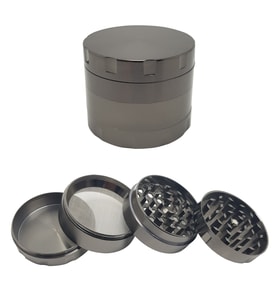 Gri 55 mm. Grinder Alloy Herbal Öğütücüsü Parçalayıcı rb85gr