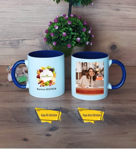 Diyetisyen Kupa Bardak Lacivert Fotoğraflı Diyetisyenler Günü Hediyesi