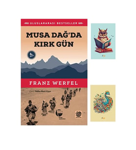 Musa Dağda Kırk Gün - Franz Werfel 9789753443807 Belge Yayınları (2 NOT DEFTERLİ) (Renksiz)
