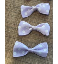 5X2 CM PUANTİYELİ MOR KURDELE KELEBEK FİYONK 8 ADET