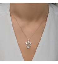 Anne Ve Çocukları Rodaj Kolye-925 Ayar Gümüş