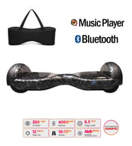Elektrikli Kaykay Hoverboard Bluetooth Hoparlörlü 6.5 İnç Grafiti D27 - Çanta Hediye