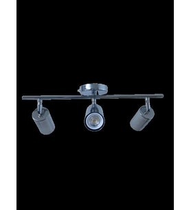 Rsylight Metal Modern 3 Lü Krom Kaplama Led Spot Avize Günışığı Ampullü