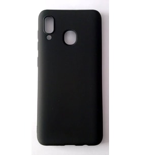 Galaxy A20/A30 Ruber Case Yumuşak Slikon Kılıf (Siyah)