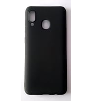 Galaxy A20/A30 Ruber Case Yumuşak Slikon Kılıf (Siyah)