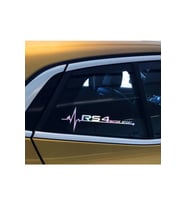 Rs4 Yan Cam Sticker Oto Kapı 20 Cm X 7 Cm Hologram c10