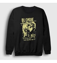 Presmono Unisex Siyah Debbie Harry Müzik Blondie Sweatshirt 474461tt