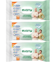 Evony Hasta Vücut Perine Temizleme Islak Mendil Havlu 48 Yaprak XL Banyo Ferahlığı (3 Lü Set)