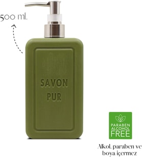 Lexroo Savon Pur Luxury Vegan Sıvı Sabun Yeşil (500 ml)