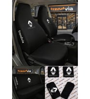 Renault (Eski) Logolu Oto Koltuk Kılıfı Ön Arka Set – Penye Universal Koltuk Koruyucu Servis Kılıfı