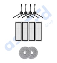 DREAME X20 MAX-X20 PRO UYUMLU 4 Yan Fırça 4 Filtre 2 Mop