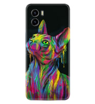 Vivo Y15S Y32 Y33S Y51 Y53S Kılıf Desemli Silikon Color Cat 1754