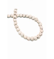Turkuaz Sıkma Doğal Taş Parlak Beyaz Kalp Kesim 8x4mm Dizi [B+]