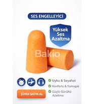 Köpük Kulak Tıkacı – Gürültü Azaltıcı & Uyku Dostu Ses Önleyici