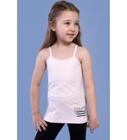 Toontoy Kız Çocuk Taş İşlemeli Atlet (Pudra)