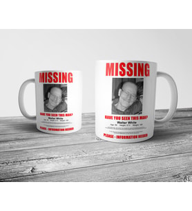 Pixxa Breaking Bad Missing Walter White Poster Kupa Bardak