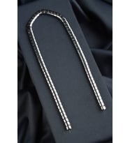 Hematit Doğal Taş Gümüş Balık Sırtı Kesim 5x7mm Dizi