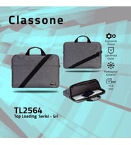 Classone TL2564 15,6 inç  Notebook El Çantası-Gri