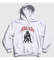 Presmono Unisex Beyaz Cover Band Maneskin Kapüşonlu Sweatshirt 356937tt