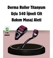 Dermaroller Titanyum 540 İğneli 1 Mm Cilt Yenileme Anti Aging Etkisi