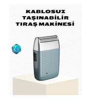 Mey İthalat® Şarjlı Kuru Kullanım Tıraş Makinesi – Kablosuz, Taşınabilir